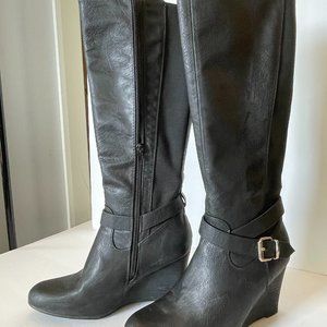 NWT Call It Spring Hieronymus Tall Wedge Boots
